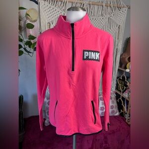 Victoria's Secret Pink 1/4 zip Pullover sweatshirt.
